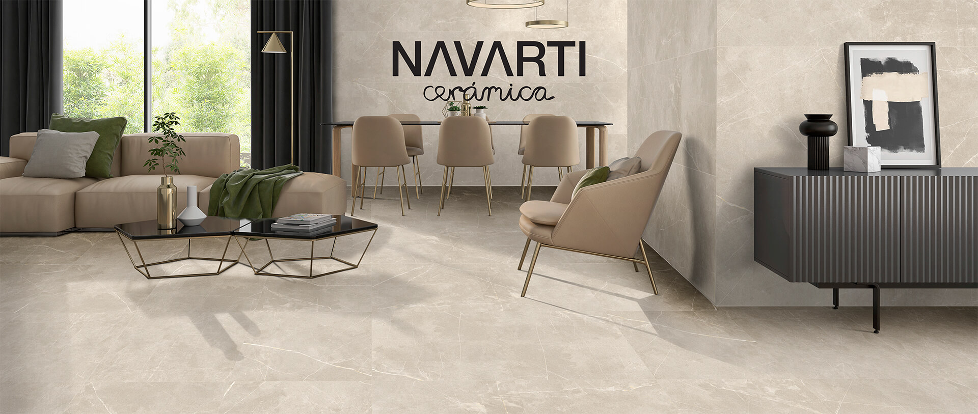 Placa ceramica STATUS PERLA 60X120 - Navarti
